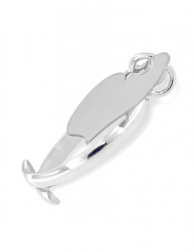 Anello Argento Rodiato Pendente Forma Di Cuore [f51347f3]