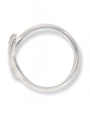 Anello Argento Rodiato Abbraccio [7163b5e4]