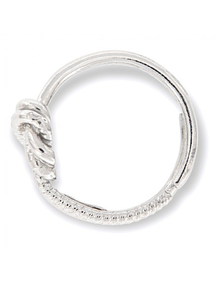 Anello Argento Rodiato Nodo Doppio [71b7268d]