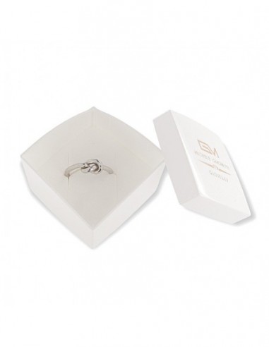 Anello Argento Rodiato Nodo Gambo Aperto [2f3dbd81]