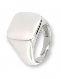 Anello Argento Rodiato Chevalier Scudo Quadrato [b00b551b]