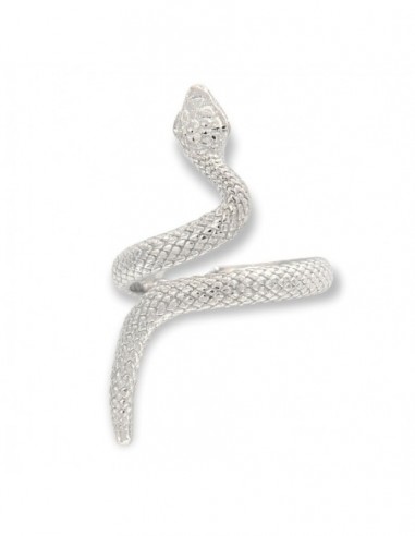 Anello Argento Rodiato Serpente Aggrovigliato [d1c01e30]