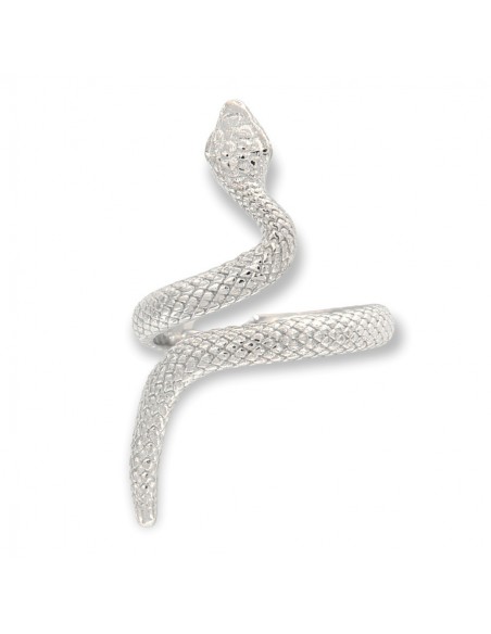 Anello Argento Rodiato Serpente Aggrovigliato [d1c01e30]