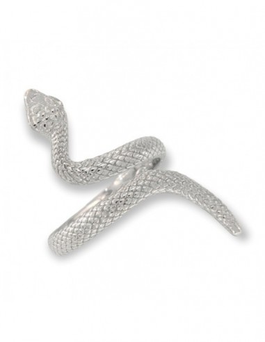 Anello Argento Rodiato Serpente Aggrovigliato [f3cc154a]