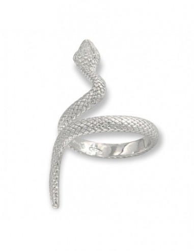 Anello Argento Rodiato Serpente Aggrovigliato [f69c5254]