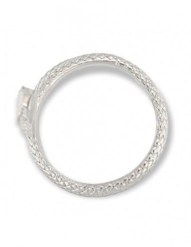 Anello Argento Rodiato Serpente Aggrovigliato [41819350]