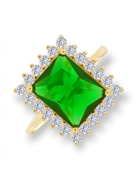Anello Argento Rodiato Principessa Rettangolare [2ae40ff6]