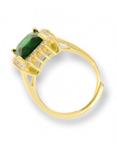 Anello Argento Rodiato Principessa Rettangolare [98a989ec]