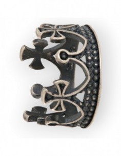 Anello Argento Brunito Corona [abd0ea85]
