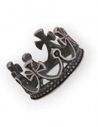 Anello Argento Brunito Corona [49cf51e1]