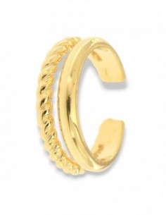 Anello Argento Dorato Gambo Aperto [192a715e]