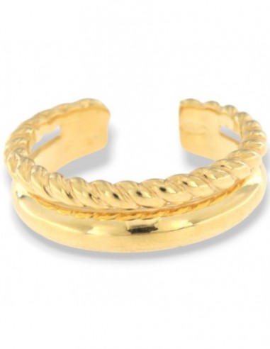 Anello Argento Dorato Gambo Aperto [2c7a892d]