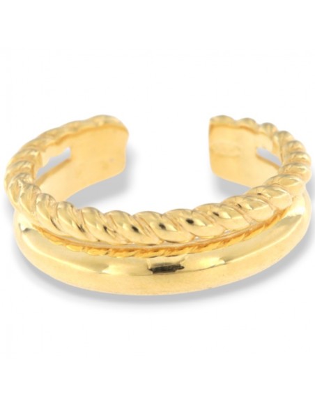 Anello Argento Dorato Gambo Aperto [2c7a892d]
