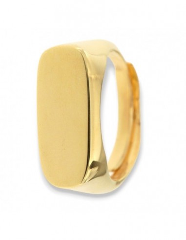 Anello Argento Dorato Chevalier Scudo Ovale [ae37b05a]
