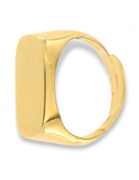 Anello Argento Dorato Chevalier Scudo Ovale [c5edd325]