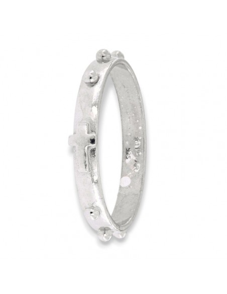 Anello Argento Rodiato Rosario [1353d921]
