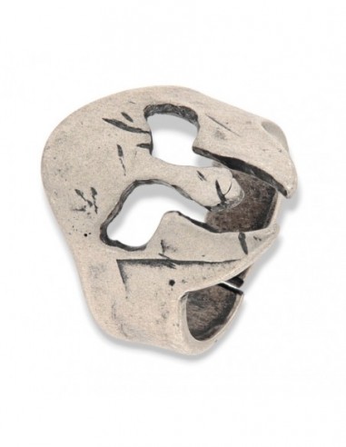Anello Argento Rodiato Elmetto Spartani [1f9e4f57]