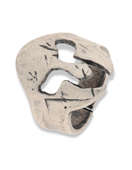 Anello Argento Rodiato Elmetto Spartani [1f9e4f57]