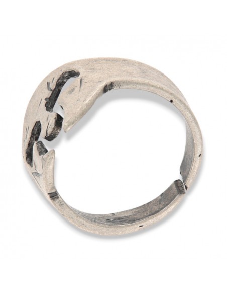 Anello Argento Rodiato Elmetto Spartani [add3c94d]