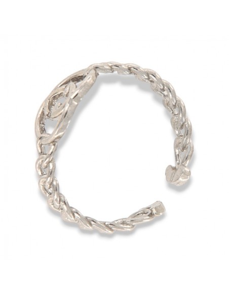 Anello Argento Rodiato Gambo Grumetta [2a7f114c]