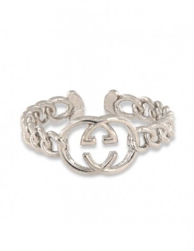 Anello Argento Rodiato Gambo Grumetta [f3595241]