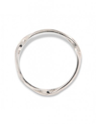 Anello Argento Rodiato Con Risvolto Intrecci [222d619f]