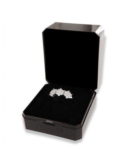 Anello Argento Rodiato Trilogy Gambo Regolabile [f3defe99]