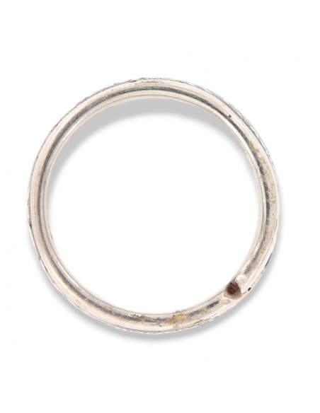 Anello Argento Rodiato Fascia Amore Multilingua [ab6594fa]