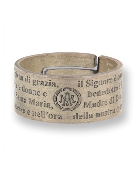 ANELLO ARGENTO SATINATO FASCIA INCISIONE ESTERNA [b7d9af4c]