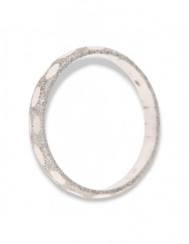 Anello Argento Rodiato Fascetta Diamantata [3f289da1]