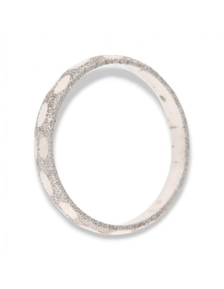 Anello Argento Rodiato Fascetta Diamantata [3f289da1]