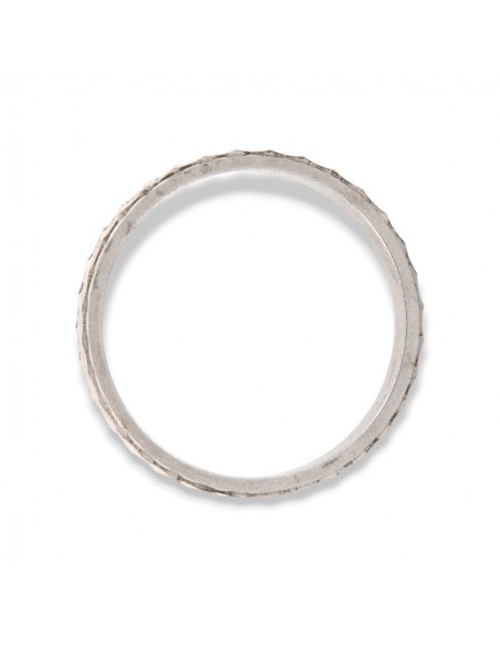 Anello Argento Rodiato Fascetta Tagli Trasversali [1d7257a0]