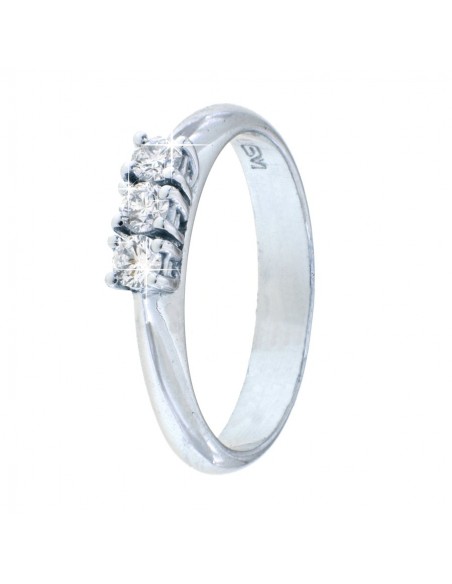 ANELLO TRILOGY ORO CON CASTONE A FILO DIAMANTI [d3f3fe3d]