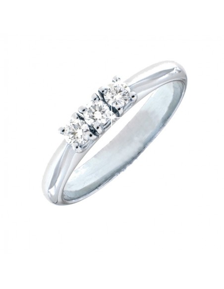 ANELLO TRILOGY ORO CON CASTONE A FILO DIAMANTI [a8198cbf]
