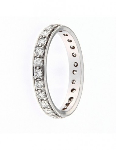 ANELLO ORO BIANCO GIRODITO ETERNITY DIAMANTI 0,81 [bdc87c34]