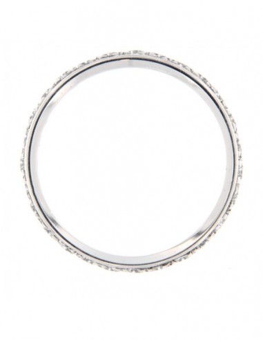 ANELLO ORO BIANCO GIRODITO ETERNITY DIAMANTI 0,81 [a3107aa2]