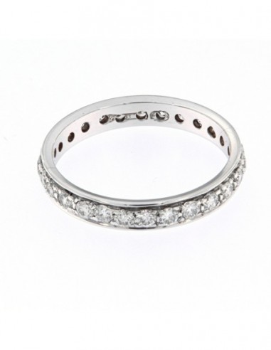 ANELLO ORO BIANCO GIRODITO ETERNITY DIAMANTI 0,81 [a6403dbc]