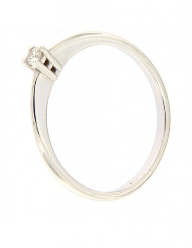 ANELLO ORO BIANCO SOLITARIO DIAMANTE FIDANZAMENTO [cff0a53f]