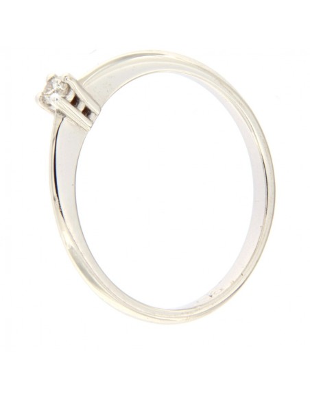 ANELLO ORO BIANCO SOLITARIO DIAMANTE FIDANZAMENTO [cff0a53f]