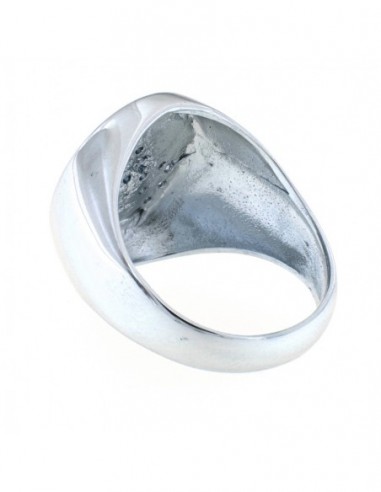 ANELLO ORO BIANCO SCUDO CHEVALIER INIZ. A DIAMANTI [d24be90b]