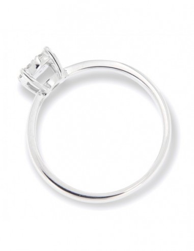 Anello Oro Bianco Solitario Magic 9 Diamanti 0,15 [d10cdda7]