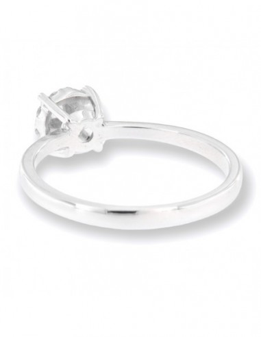 Anello Oro Bianco Solitario Magic 9 Diamanti 0,15 [66111ca3]