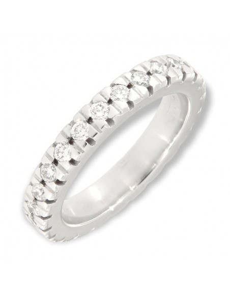 ANELLO ORO BIANCO GIRODITO ETERNITY 25 DIAMANTI [c630e565]