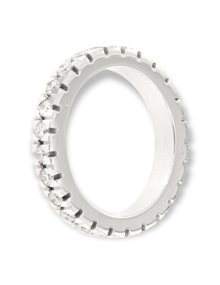 ANELLO ORO BIANCO GIRODITO ETERNITY 25 DIAMANTI [712d2461]