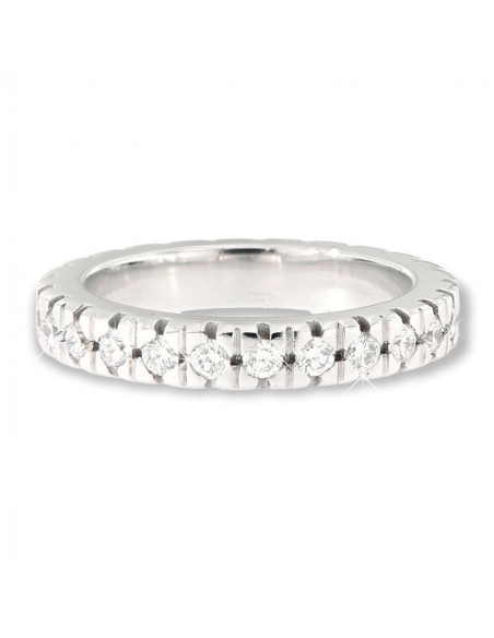 ANELLO ORO BIANCO GIRODITO ETERNITY 25 DIAMANTI [c360a27b]