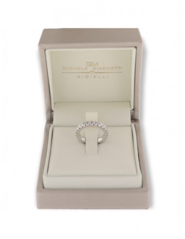 ANELLO ORO BIANCO GIRODITO ETERNITY 25 DIAMANTI [1a46e176]