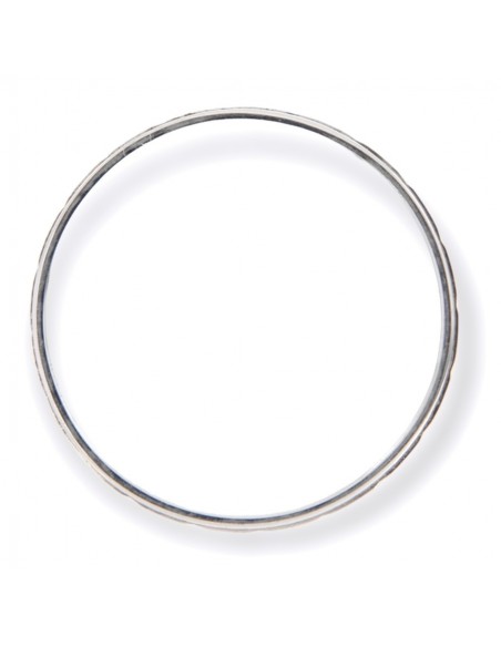 Anello Oro Bianco Fedina Lavorazione Diamantata [81cc2e59]