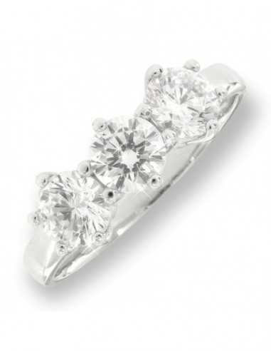 Anello Oro Bianco Trilogy Zirconi Bianchi [c70ff7d2]