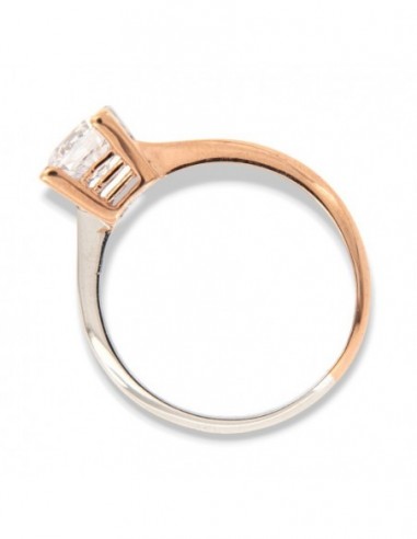 Anello Oro Bianco/Rosa Solitario 2,25GR [80691076]