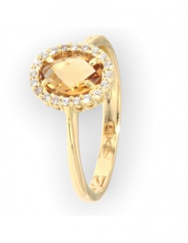 Anello Oro Giallo Principessa Gialla 7x5MM [ff5c5b89]